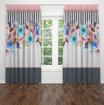 Floral Blackout Thermal Grommet Window Curtains