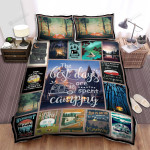 The Best Days Are Spent Camping Bed Sheets Spread Duvet Cover Bedding Sets