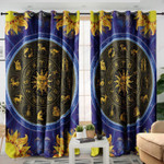 Mysterious Horoscope Blackout Thermal Grommet Window Curtains