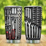 Mechanic Toolbox Set Great Customized 20oz Stainless Steel Tumbler Gifts For Mechanic Father's Day Birthday Christmas Thanksgiving Anniversary Summer Time
