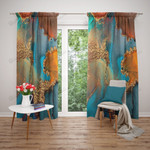 Natures Watercolor Blackout Thermal Grommet Window Curtains