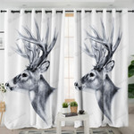 Antelope Deer Blackout Thermal Grommet Window Curtains