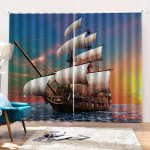 Sailboat Blackout Thermal Grommet Window Curtains
