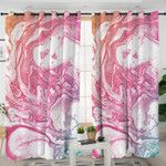 Abstract Flow Blackout Thermal Grommet Window Curtains
