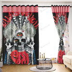 Skull An Eye The Attraction Printed Window Curtains