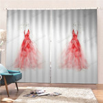 The Red Dress Fashion Girl Blackout Thermal Grommet Window Curtains