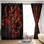 Skull Art Nightmare Window Curtain Home Decor