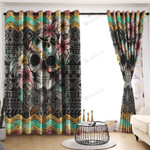Skull Nature's Sculpture Printed Window Curtains