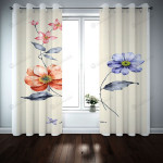 Beautiful Clematis Blackout Thermal Grommet Window Curtains