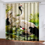 Animal Peaceful Blackout Thermal Grommet Window Curtains