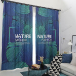 Tropical Plant Nature Blackout Thermal Grommet Window Curtains