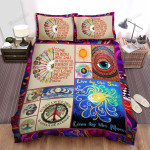 Hippie Mandala Smile On Your Brother Bed Sheets Spread Duvet Cover Bedding Sets