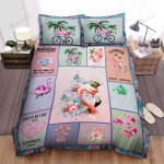 Flamingo Crown Life Is Better With Flamingo Bed Sheets Spread Duvet Cover Bedding Sets