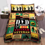 Veteran Dad I'm A Vietnam Veteran Bed Sheets Spread Duvet Cover Bedding Sets