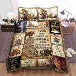 A Woman Cannot Survive On Books Alone She Also Needs Dragons Bed Sheets Spread Duvet Cover Bedding Sets