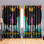 Black Girl Queen Window Curtains