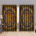 Six Pointed Wicca Blackout Thermal Grommet Window Curtains