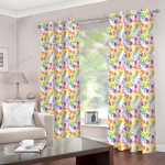 3d Colorful Skull Printed Window Curtains