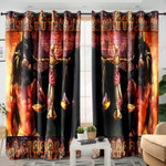 Anubis God Egyptian Blackout Thermal Grommet Window Curtains