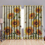 Be Like A Sunflower Blackout Thermal Grommet Window Curtains