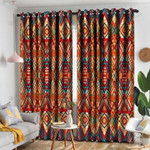 Native American Aztec Pattern Blackout Thermal Grommet Window Curtains