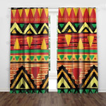 Abstract Pattern Tribe Bohemian Blackout Thermal Grommet Window Curtains