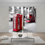 Telephone Booth Blackout Thermal Grommet Window Curtains