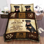 Rottweiler Look Right Beside You And I'll Be There Bed Sheets Spread Duvet Cover Bedding Sets