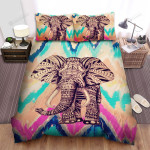 Elephants Looking For Something Bed Sheets Spread Duvet Cover Bedding Sets