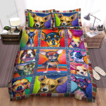 Chihuahua Drawing Colored Chihuahua Small Cute Dog Bed Sheets Spread Duvet Cover Bedding Sets