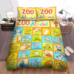 Zoo Alphabet Bed Sheets Spread Duvet Cover Bedding Sets