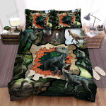 Raptor Dinosaur Bed Sheets Spread Duvet Cover Bedding Sets