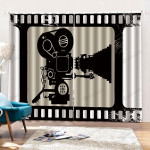 Projector Blackout Thermal Grommet Window Curtain