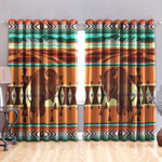 Bison Native American Blackout Thermal Grommet Window Curtain