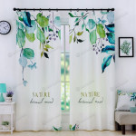 Nature Plant Blackout Thermal Grommet Window Curtain