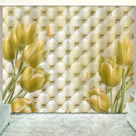 Yellow Tulips Blackout Thermal Grommet Window Curtain