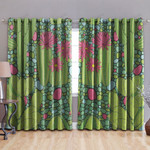 Cactus With Pink Flower Blackout Thermal Grommet Window Curtain