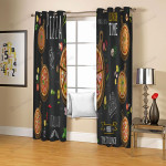 Pizza Fast Food Blackout Thermal Grommet Window Curtain