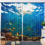 Discover The Underwater World Blackout Thermal Grommet Window Curtain
