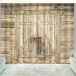 Wood Door Blackout Thermal Grommet Window Curtain