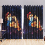 Cna Feminist Galaxy Blackout Thermal Grommet Window Curtain