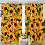 Sunflower Themed Window Curtains