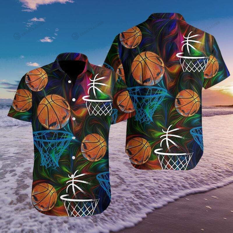 Basketball Colorful Light Hawaiian Shirts