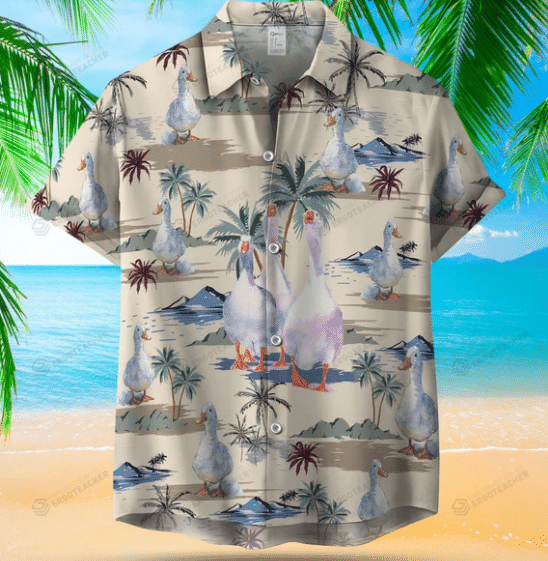 Duck Seamless Pattern Hawaiian Shirt
