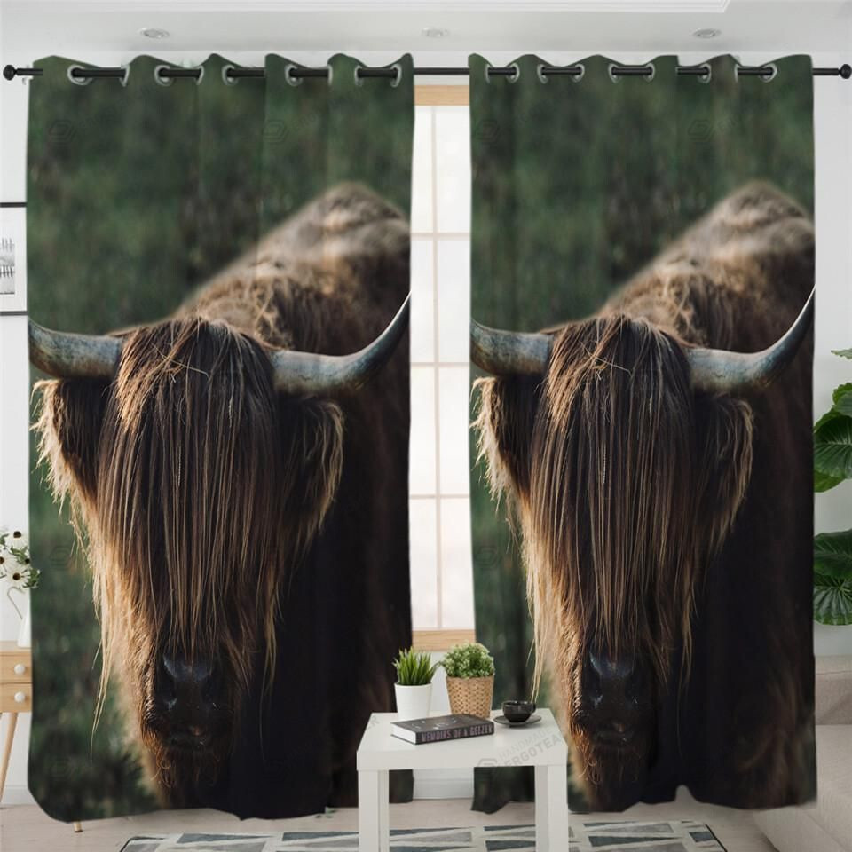 Wild Cow Blackout Thermal Grommet Window Curtains