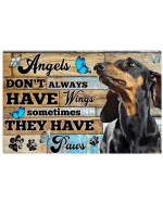 Basset Hound Pallet Angels Dont Always Have Wings Sometimes They Have Paws Animal Poster