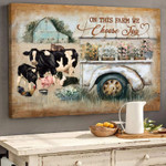 Animals On This Farm We Choose Joy Animal Farm Poster Canvas Best Gift For Farm Lovers