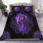 Purple Mandala Dragon Art Quilt Bedding Set MT0602-11