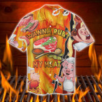 Wanna Rub My Meat Funny Barbecue Hawaiian Shirt MT0803-02-HW