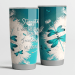 Dragonfly quote - Stainless Steel Tumbler